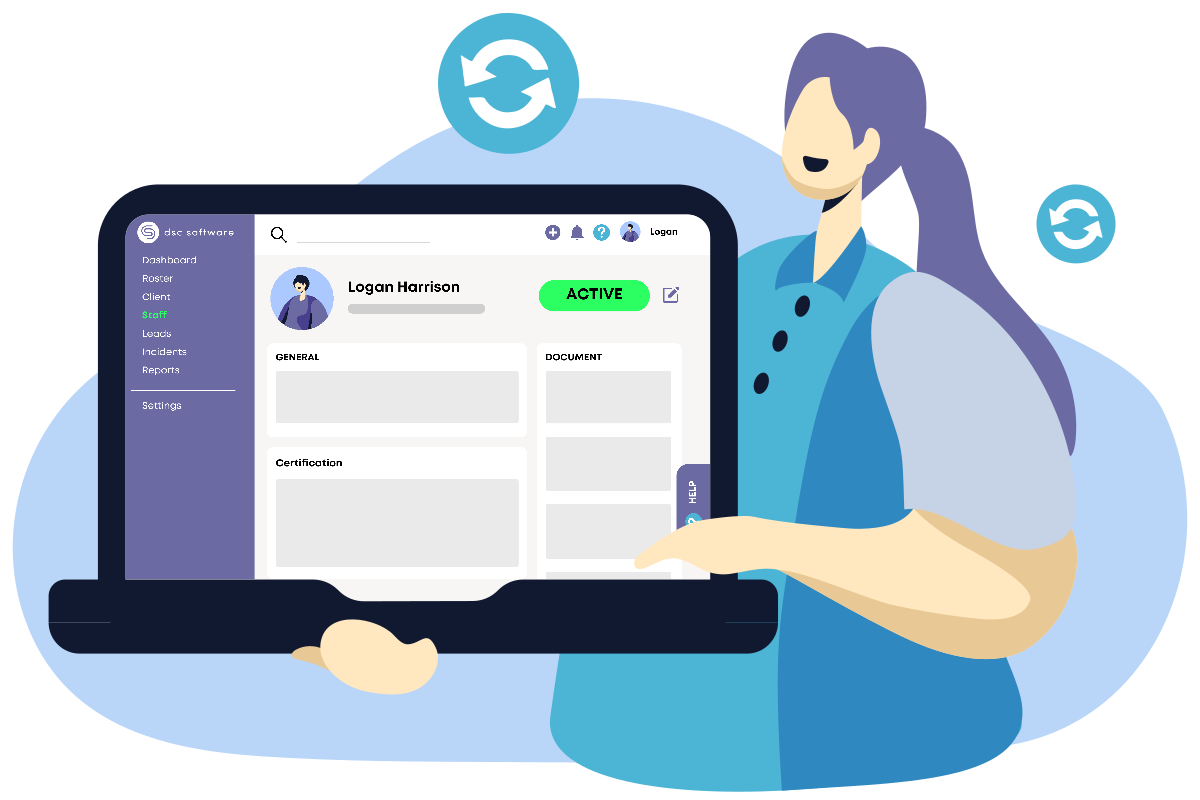 Streamlining Onboarding Process for Home Care Providers with DSC Software, Keeping support workers profiles up-to-date.